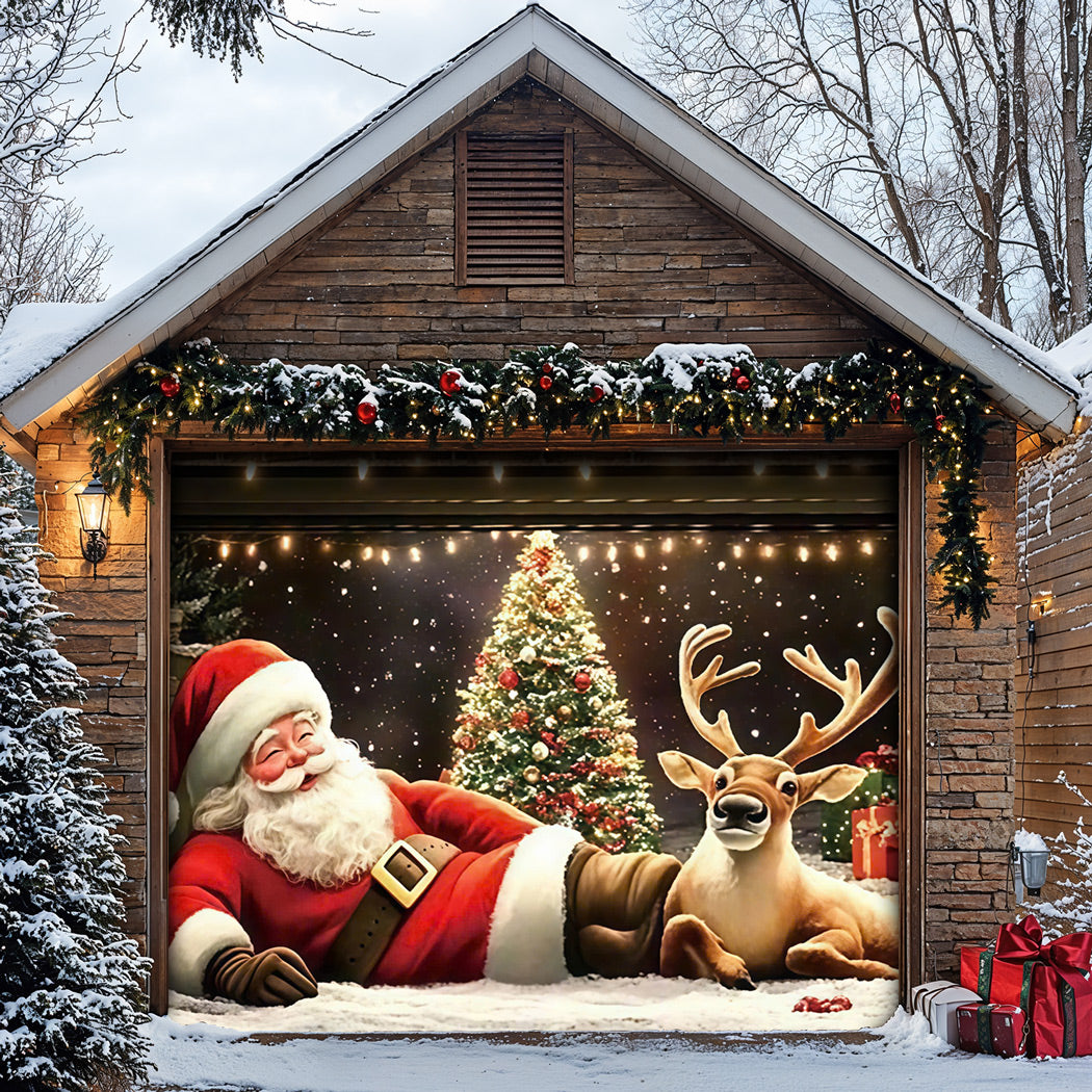 Christmas Garage Door Banner Decoration -  A Jolly Moment