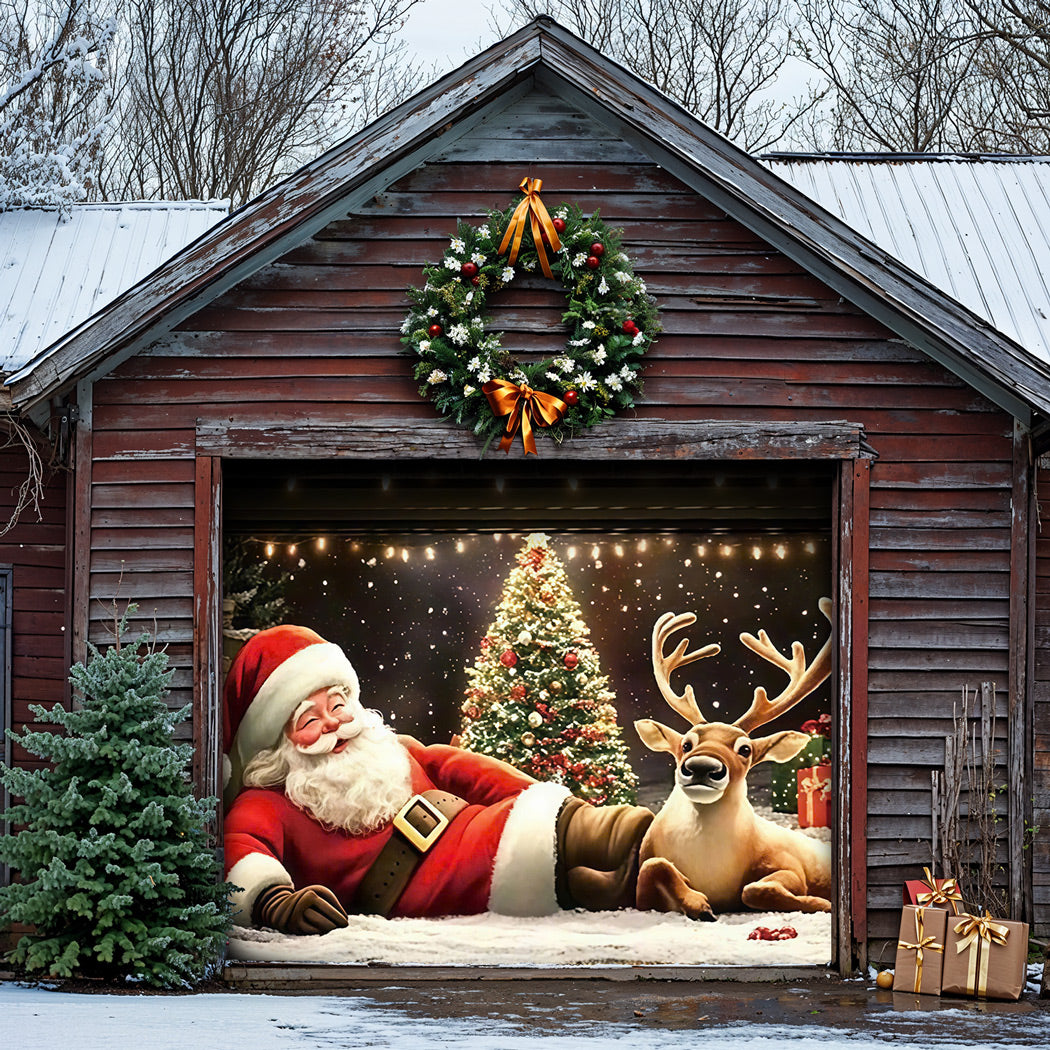 Christmas Garage Door Banner Decoration -  A Jolly Moment