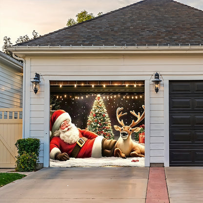Christmas Garage Door Banner Decoration -  A Jolly Moment
