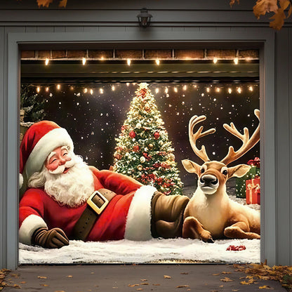 Christmas Garage Door Banner Decoration -  A Jolly Moment