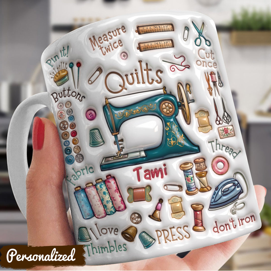 Sewing Lover 11Oz Mug Personalized A Quilter's Treasures