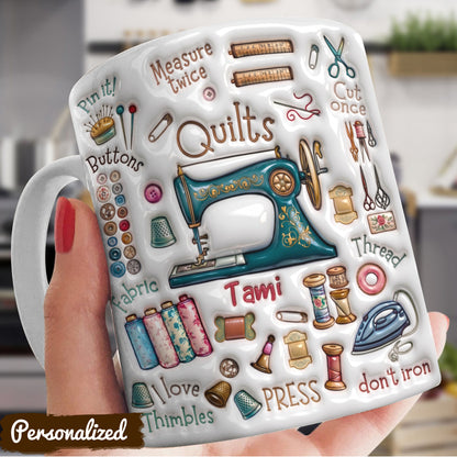 Sewing Lover 11Oz Mug Personalized A Quilter's Treasures