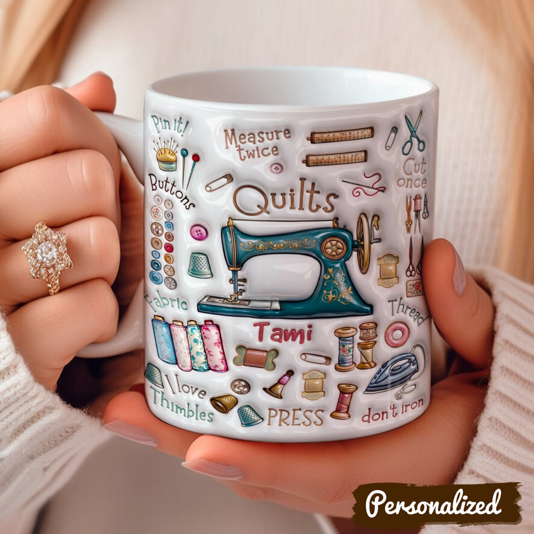 Sewing Lover 11Oz Mug Personalized A Quilter's Treasures