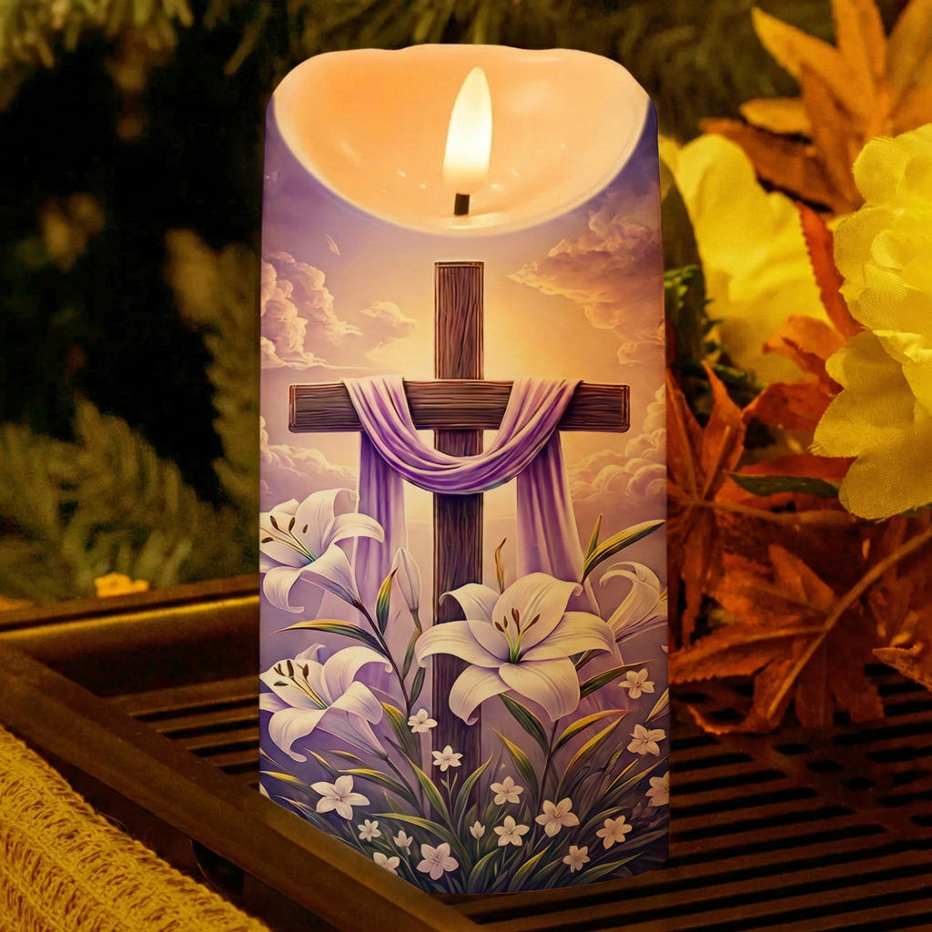 Christian Easter LED Candle A Sinner's Prayer