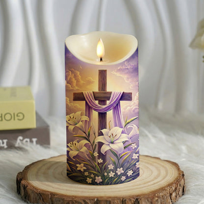 Christian Easter LED Candle A Sinner's Prayer
