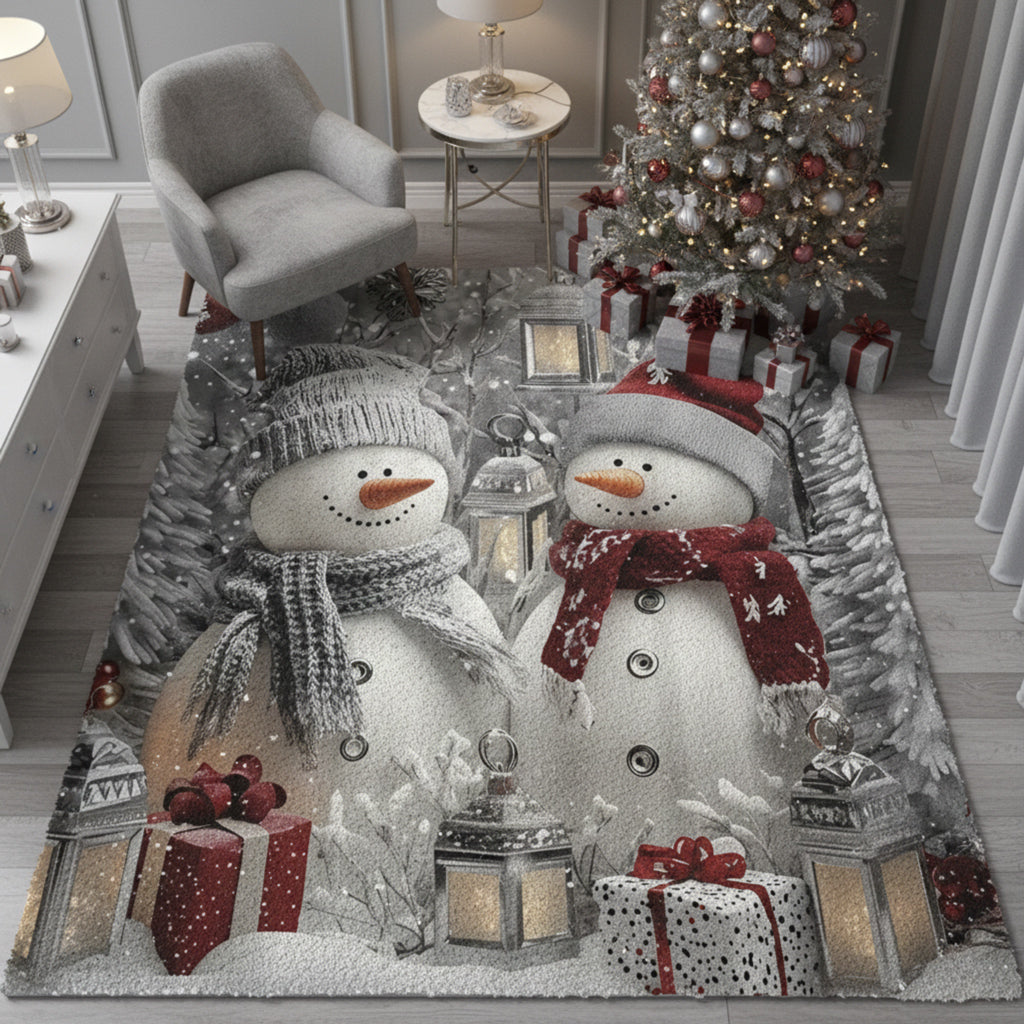 Christmas Area Rug Winter's Romance