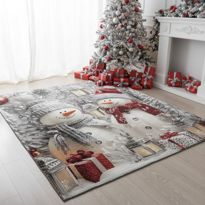 Christmas Area Rug Winter's Romance