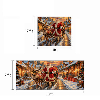 Christmas Garage Door Banner Decoration A Christmas Eve Arrival