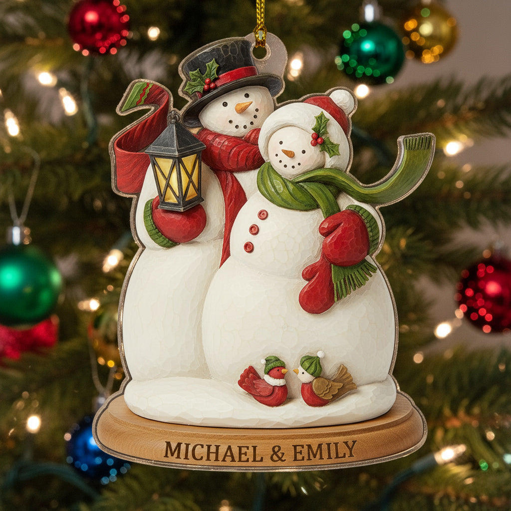 Christmas 2D Acrylic Ornament Always Together Personalized
