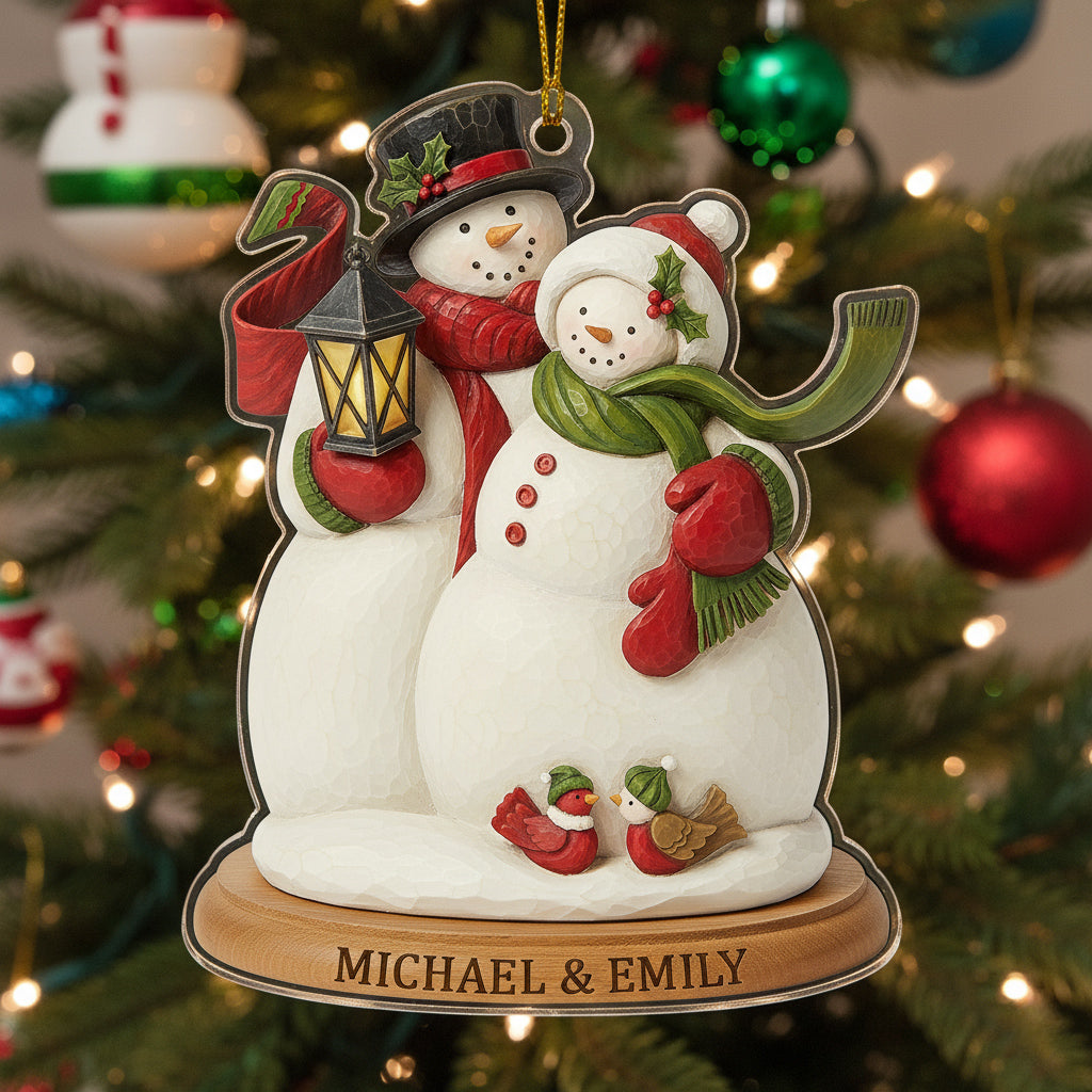 Christmas 2D Acrylic Ornament Always Together Personalized
