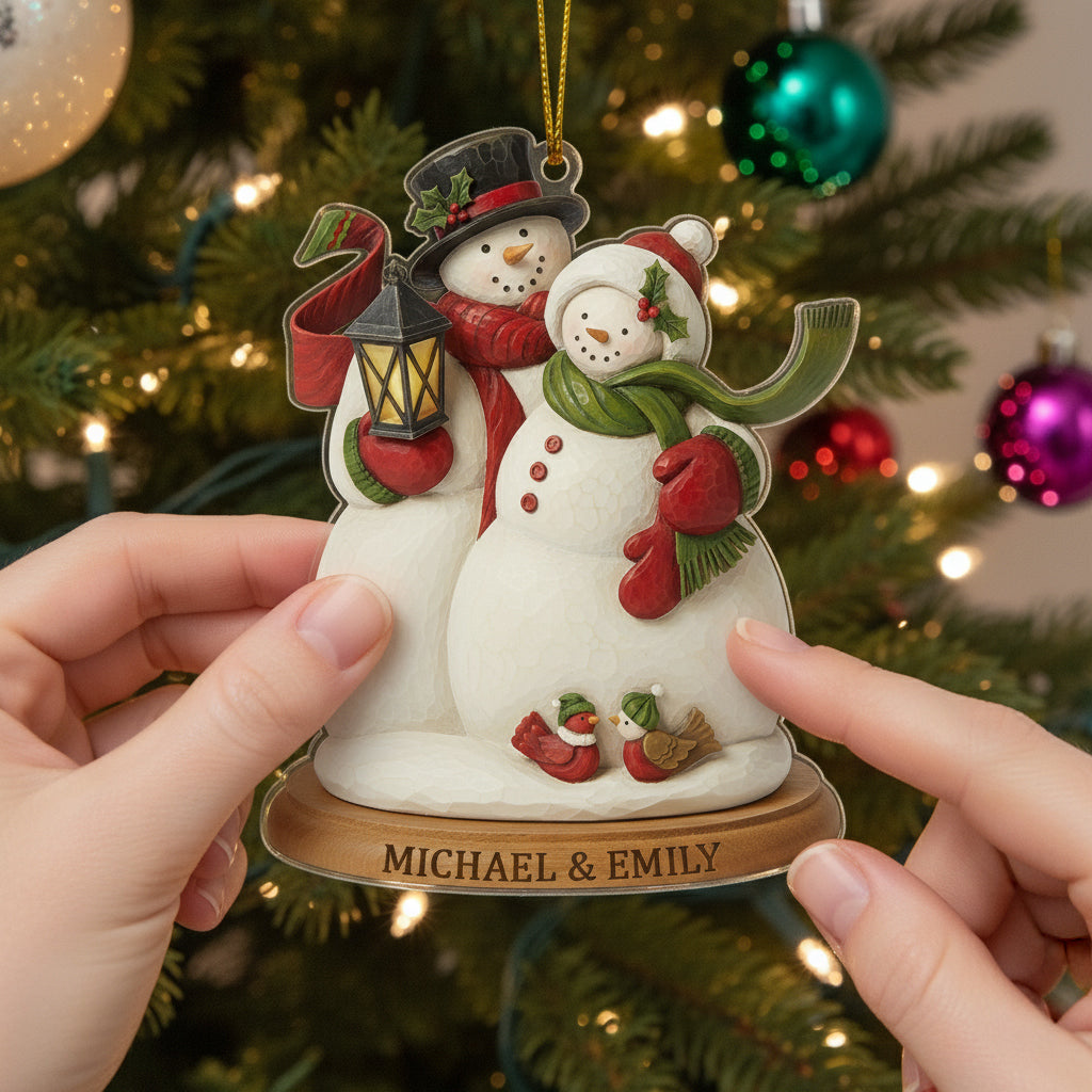 Christmas 2D Acrylic Ornament Always Together Personalized