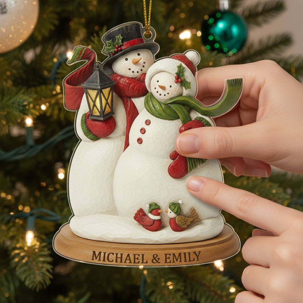 Christmas 2D Acrylic Ornament Always Together Personalized