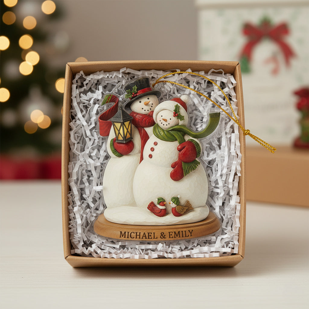 Christmas 2D Acrylic Ornament Always Together Personalized