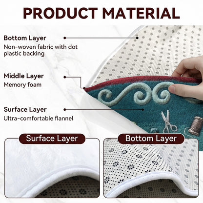 Sewing Lover Round Rug And Into The Sewing Room I Go
