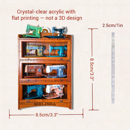 Sewing Lover 2D Acrylic Ornament Personalized Antique Treasure