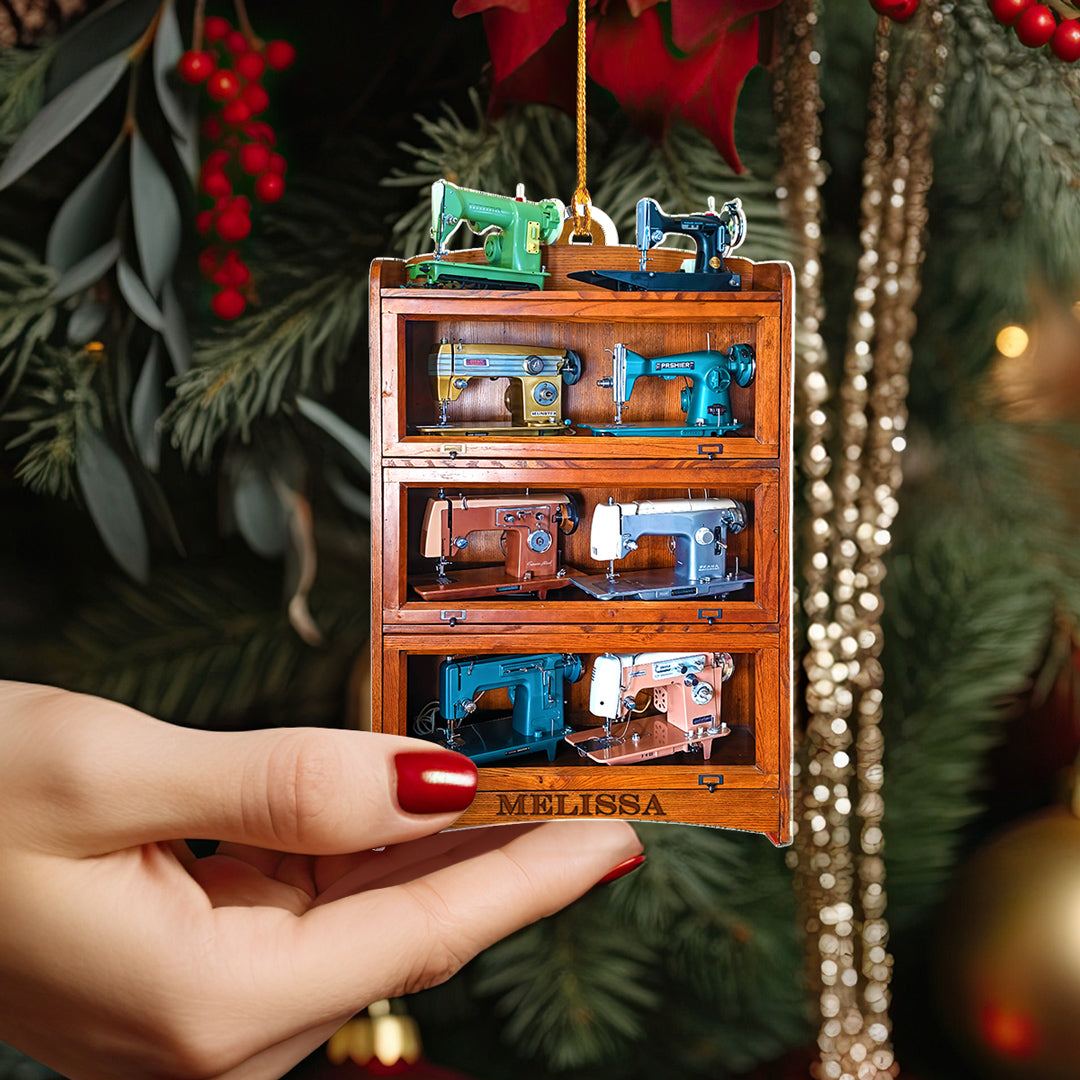 Sewing Lover 2D Acrylic Ornament Personalized Antique Treasure