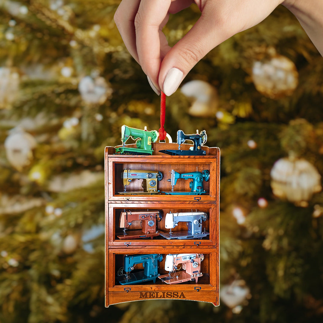 Sewing Lover 2D Acrylic Ornament Personalized Antique Treasure