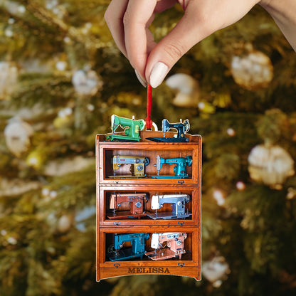 Sewing Lover 2D Acrylic Ornament Personalized Antique Treasure