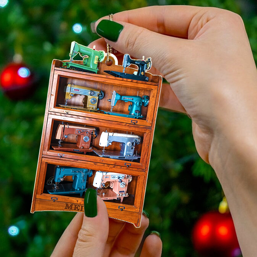 Sewing Lover 2D Acrylic Ornament Personalized Antique Treasure