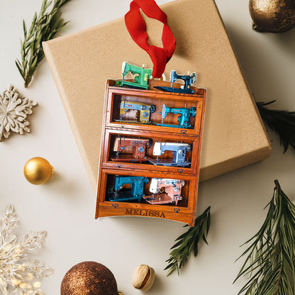 Sewing Lover 2D Acrylic Ornament Personalized Antique Treasure