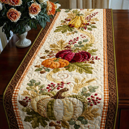 Autumn Vibes Quilted Table Runner Autumn Haverst