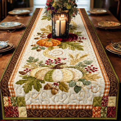 Autumn Vibes Quilted Table Runner Autumn Haverst