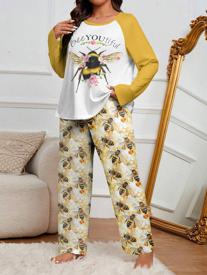 Bee Raglan Lounge Pajamas BeeYOUtiful