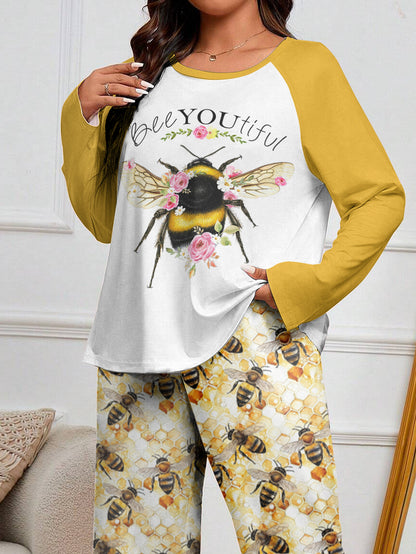 Bee Raglan Lounge Pajamas BeeYOUtiful