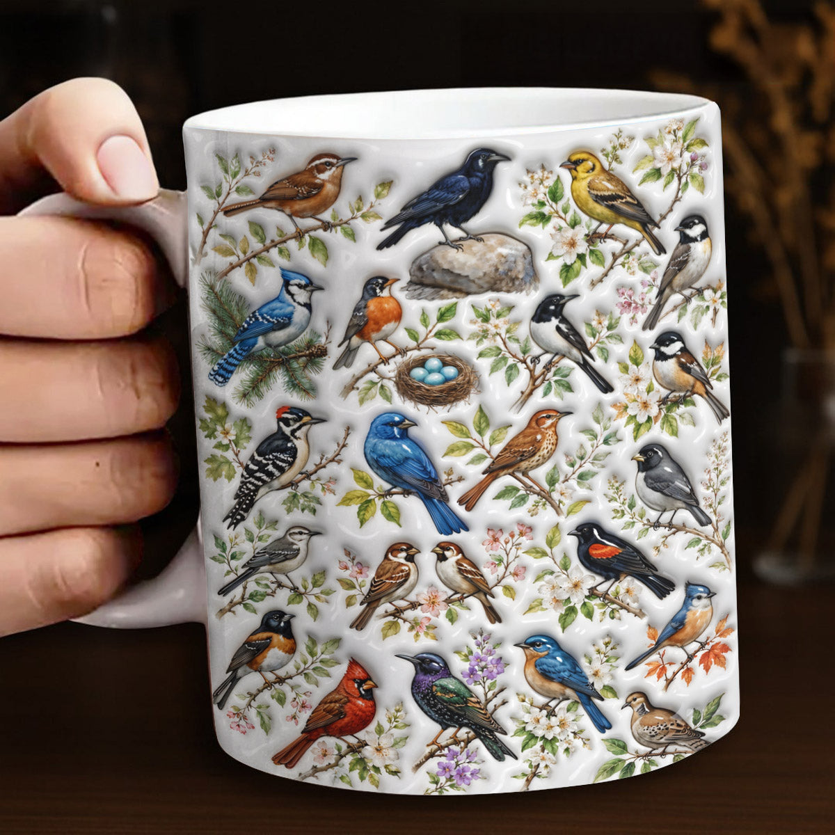Bird Lover Ceramic Mug Backyard Haven