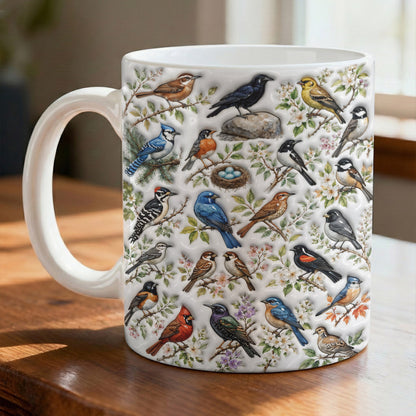 Bird Lover Ceramic Mug Backyard Haven