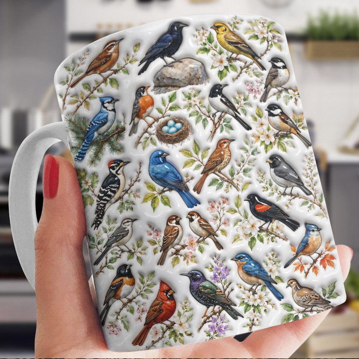 Bird Lover Ceramic Mug Backyard Haven
