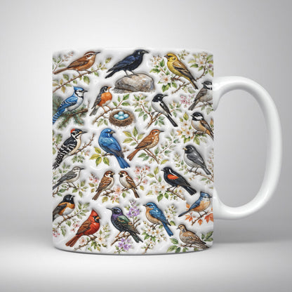 Bird Lover Ceramic Mug Backyard Haven