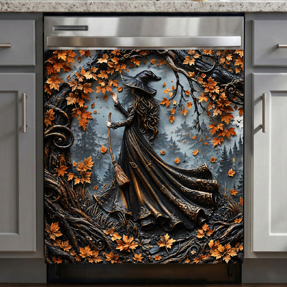 Witch Magnetic Dishwasher Cover Beautiful Witch