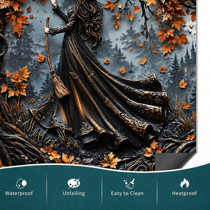 Witch Magnetic Dishwasher Cover Beautiful Witch