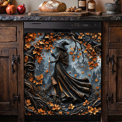 Witch Magnetic Dishwasher Cover Beautiful Witch