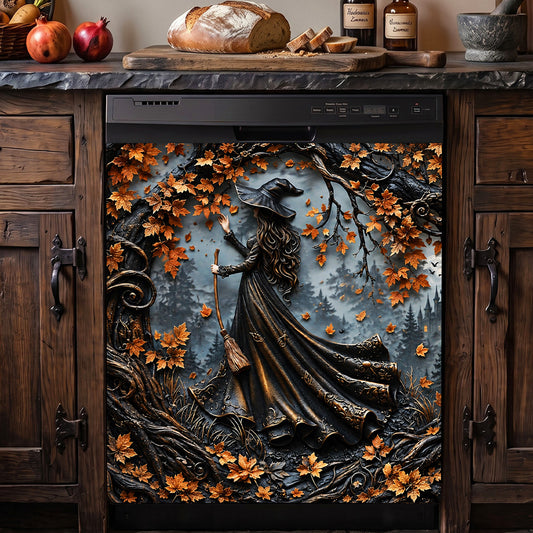 Witch Magnetic Dishwasher Cover Beautiful Witch