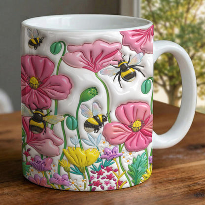 Bee Lover Ceramic Mug Bee Flower Harbour