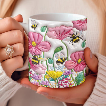Bee Lover Ceramic Mug Bee Flower Harbour