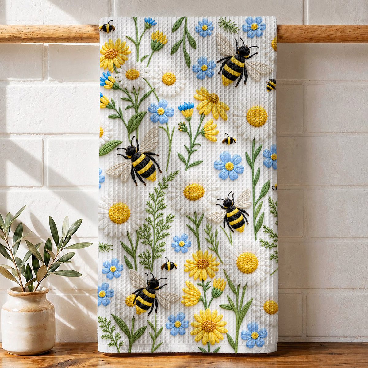 Bee Lover Kitchen Towel Bee Garden Harmony