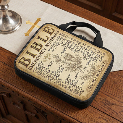 God Premium Bible Cover Bible Emergency Numbers