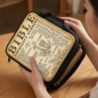 God Premium Bible Cover Bible Emergency Numbers