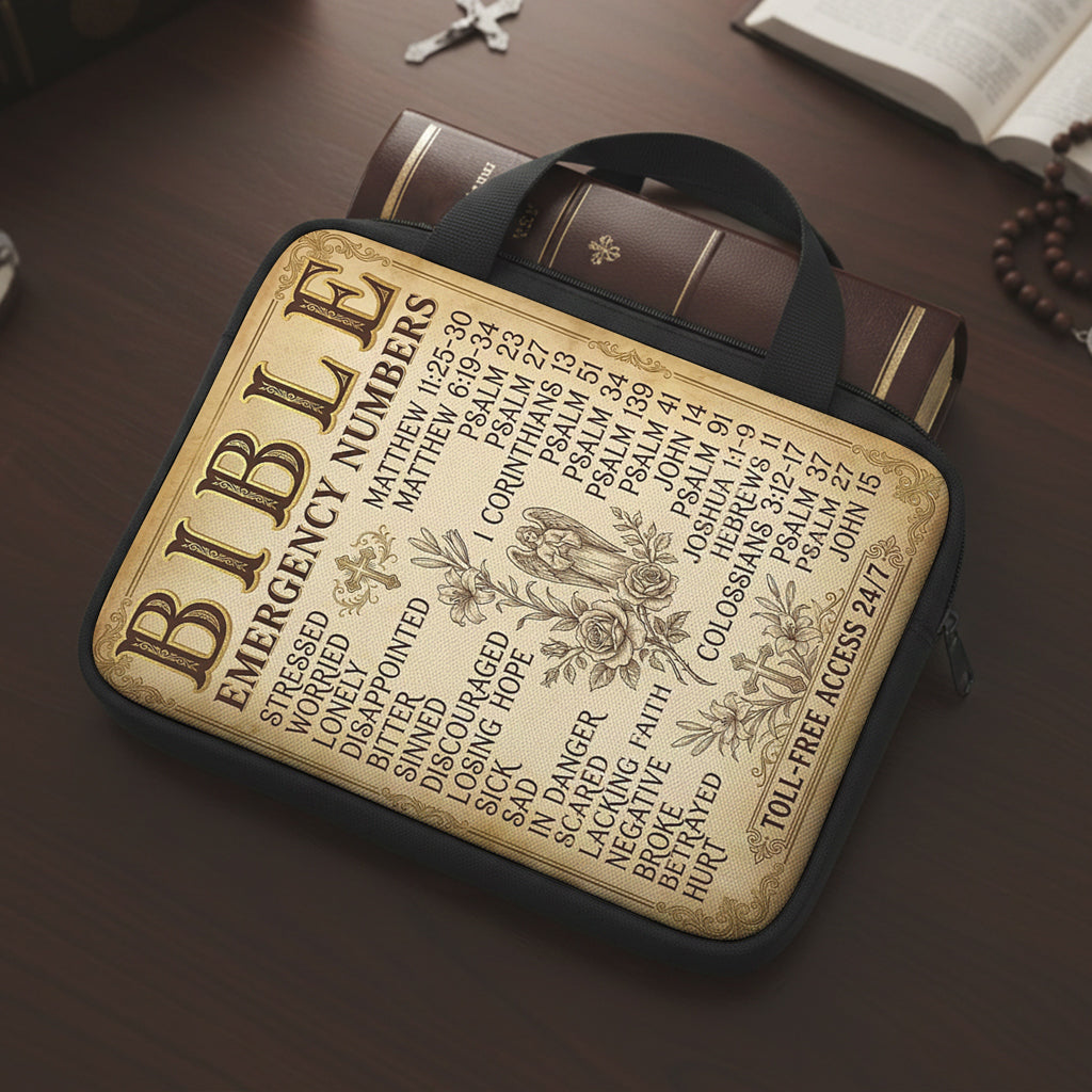 God Premium Bible Cover Bible Emergency Numbers