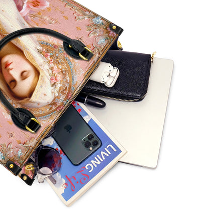 Christian Leather Handbag Blessed Mother