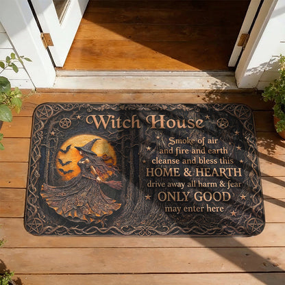 Witch Doormat Blessed Witch House