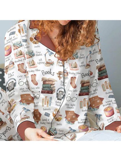 Book Lover Pajama Set Bookworm's Comfort Kit