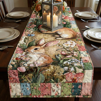 Easter Quilted Table Runner Butterfly Kisses And Bunny Wishes