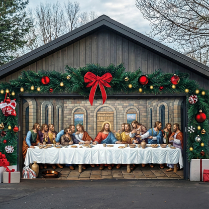 God Garage Door Banner Decoration -  The Last Supper