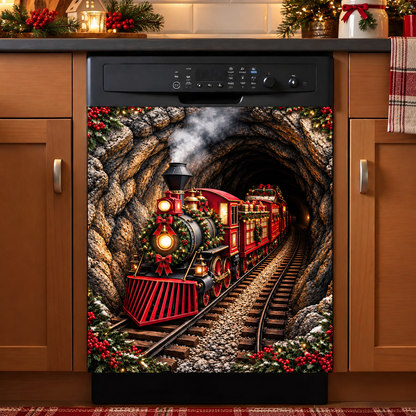 Christmas Magnetic Dishwasher Christmas Express Journey