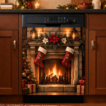 Christmas Magnetic Dishwasher A Cozy Night