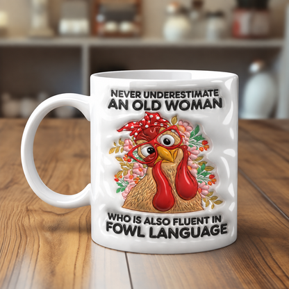 Chicken Lover Ceramic Mug Sassy Chicken Lady